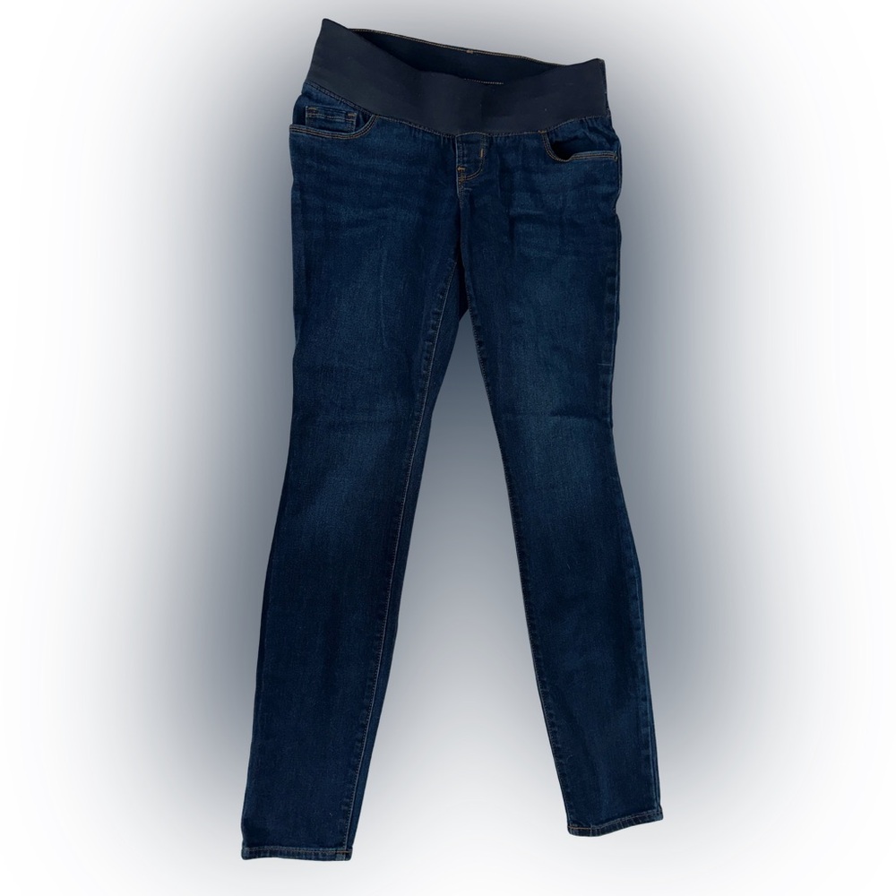 Old Navy Women's Maternity Deep Indigo Skinny Jeans